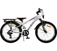 Cross 20 Pouces Vélo Argent 6-8 Ans Vélo Deux Handbremsen 6 Gang Éclairage