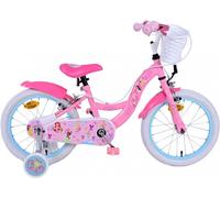 Vélo enfant Volare Disney Princess - Fille - 16 pouces - Rose - Freins à deux mains