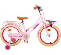 Vélo enfant Volare Excellent - Fille - 18 pouces - Rose - 95% monté