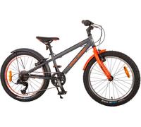 Vélo enfant Volare Rocky - 20 pouces - Gris Orange - 6 speed - Prime Collection
