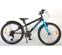 Vélo enfant Volare Rocky - 20 pouces - Noir Bleu - 95% prêt - 6 speed - Prime Collection