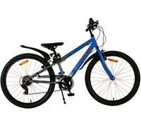 Vélo enfant Volare Rocky - 24 pouces - Bleu - 7 vitesses pour garçons