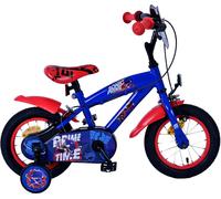 Vélo enfant Volare Sonic Prime pour garçons - 12 pouces en bleu et rouge avec freins à deux mains