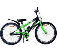 Vélo enfant Volare Sportivo 24 pouces en noir et vert avec freins à deux mains