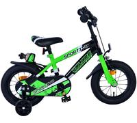 Vélo enfant Volare Sportivo pour garçons - 12 pouces en vert noir pour les enfants de 3,5 à 5 ans