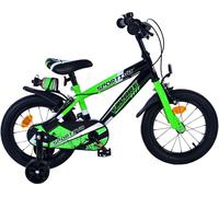 Vélo enfant Volare Sportivo pour garçons - 14 pouces en vert noir avec freins à deux mains
