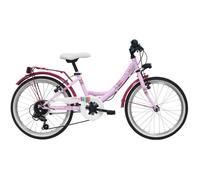 Vélo enfant VTC 20"" Fille - 6 Vitesses - Dérailleur Shimano - Freins V-Brake + équipement City