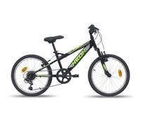 Vélo enfant VTT 20'' Fourche Télescopique équipé de 6 vitesses par poignée tournante avec dérailleur Shimano TY21 + Freins
