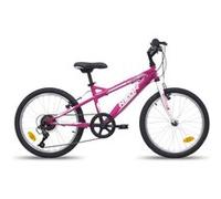 Vélo VTT 20'' Rigide Fille équipé de 6 vitesses par poignée tournante et de freins V-Brake