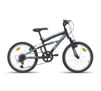 Vélo VTT 20'' Tout Suspendu équipé de 6 vitesses Shimano TY21 par poignée tournante + Freins V-Brake
