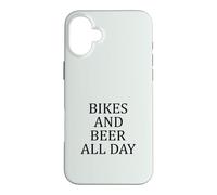 Vélo et bière Toute la journée Coque pour iPhone 16 Plus