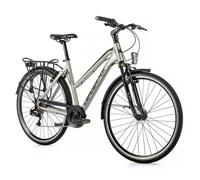 Leader Fox Vélo de ville Ferrara 2023 Femme Argent 8 vitesses Cadre 16,5 pouces