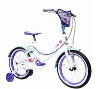 Vélo Fille 16 Pouces Style Vintage Avec Cadre En Acier Multicolore