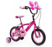 Vélo Filles Huffy Disney Minnie Mouse 12"" Rose - 3-5ans + roues d'entraînement
