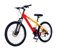 Vélo for Enfants, VTT Junior 21 Vitesses, Cadre en Aluminium, Fourche Avant Rigide, Hauteur Réglable, Convient Aux Enfants De 9 À 16 Ans.(Red,20INCH)