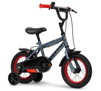 Vélo Garçon - HUFFY - Pro Thunder - 12 Pouces - Gris et Rouge - Stabilisateurs Inclus