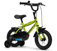 Vélo Garçon - HUFFY - Pro Thunder - 12 Pouces - Vert Acide - Stabilisateurs Inclus