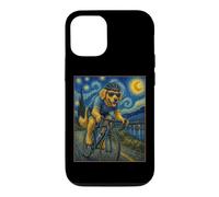 Vélo Golden Retriever Art Cycliste Chien Course Un Vélo de Route Coque pour iPhone 12/12 Pro