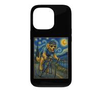 Vélo Golden Retriever Art Cycliste Chien Course Un Vélo de Route Coque pour iPhone 13 Pro