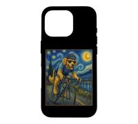 Vélo Golden Retriever Art Cycliste Chien Course Un Vélo de Route Coque pour iPhone 16 Pro