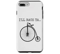 Vélo grand-bi. Je te ferai la course, cycliste rigolo Coque pour iPhone 7 Plus/8 Plus