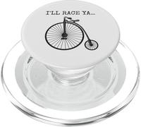 Vélo grand-bi. Je te ferai la course, cycliste rigolo PopSockets PopGrip pour MagSafe