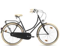 Vélo hollandais dame 28"" ORIGINAL monovitesse noir Hollandia