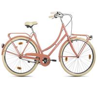 Vélo hollandais dame 28"" FEELGOOD monovitesse couleur pêche Hollandia