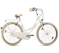 Vélo hollandais dame 28"" ORIGINAL monovitesse Blanc Hollandia