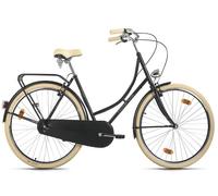 Vélo hollandais dame 28"" ORIGINAL monovitesse noir Hollandia
