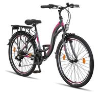 Licorne Bike Stella Premium City Bike de 24,26 et 28", Vélo pour filles, garçons, hommes et femmes, 21 vitesses, Vélo de ville hollandais (anthracite, 26,00)