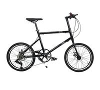 Vélo Hybride en Alliage d'aluminium, vélo de Route à Petites Roues, for Adulte 8 Vitesses, Freins Double Disque, Mini Ville