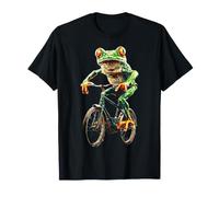 Vélo Mignon Arbre Grenouille Motif Animal T-Shirt