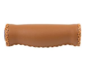 VELO Mixte Retro Poign e en cuir v ritable, Marron, 125 mm EU