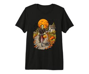 Vélo Monstre d'halloween Frankenstein T-Shirt Haut de Gamme
