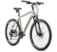 Velo Musculaire VTC 28" LEADER FOX SUMAVA 2022 Homme Argent Mat 9V Cadre 20,5 Pouces (Taille Adulte 183 à 188 cm)