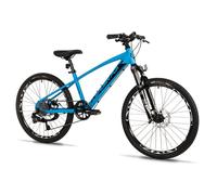 VELO MUSCULAIRE VTT 24 LEADER FOX CAPITAN 2025 GARCON BLEU MAT 8V (TAILLE ENFANT 135 à 145 cm)