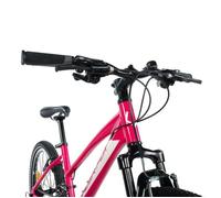 Velo musculaire vtt 24 leader fox spider 2026 fille rouge 7v (taille enfant 135 ? 145 cm)