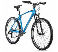 Velo Musculaire VTT 26 Leader Fox mxc 2023 Homme Bleu Mat 8v Cadre 16 Pouces (Taille Adulte 160 à 168 cm)