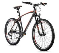 Velo Musculaire VTT 26 Leader Fox MXC 2023 Homme Noir Mat-Orange 8V Cadre 18 Pouces (Taille Adulte 170 à 178 cm)