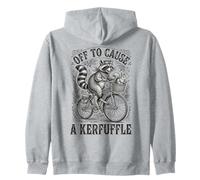 Vélo Off to Cause a Kerfuffle Raton Laveur et écureuil Sweat à Capuche