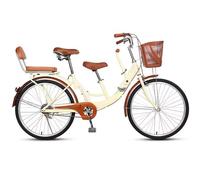 Vélo parent-enfant,vélo avec siège arrière et siège avant,siège arrière avec dossier et filet de protection de roue,siège avant avec accoudoir et colonne de repose-pieds,vélo de ville,vélos croisière