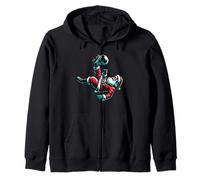 Vélo Père Noël Kick Soccer Drôle Sweat à Capuche
