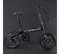 Vélo Pliant À Roue Intégrée À Vitesse Variable, Mini Vélo Pliant en Acier À Haute Teneur en Carbone, Vélo Pliant Portable Ultra Léger De 14 Pouces Et 16 Pouces B,14inch