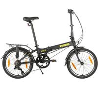 Vélo pliant Dahon Hit D6 Pitch - 20 pouces - 6 vitesses - Freins V-brake - Noir mat