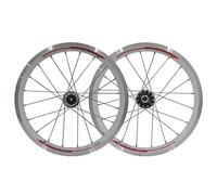 Vélo Pliant Enfant 16 Pouces avec Freins V-Brake, Roues À Moyeu Avant Et Arrière, Une Seule Vitesse, Roue Libre 20 Dents, Jantes en Alliage Double Paroi De 11(Blanco)