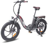 Vélo pliant pliable 20 pouces, batterie 36V 18AH, 250W Vélo électrique Fatbike Femme, Shimano 7S, VTT Homme, 25km/h, Electric CityBike Gris