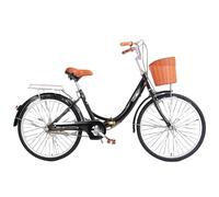 Vélo Pliant pour Adulte, Installation Gratuite, Vélo pour Étudiant, Homme Et Femme, 24 Pouces, 26 Pouces, Vélo De Transport Léger Non Gonflable C,24