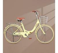 Vélo Pliant pour Femme 20", 22", 24", 26" - Vélo pour Femme avec 6 Vitesses, Cadre en Acier À Haute Teneur en Carbone, Vélo Pliable pour Les Trajets en Ville, Vélo Pliant A,24 inch
