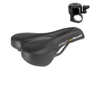 Velo Plush Basic Deep Channel M Selle de tourisme Noir avec sonnette de vélo